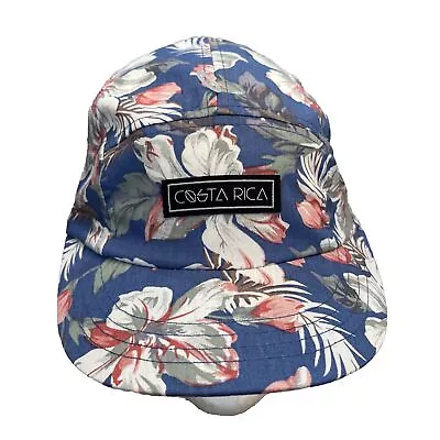 Costs Rica Morpho Hat Strapback 5 Panel Buckle Hawaiian Floral Tropical Beach • $19.25