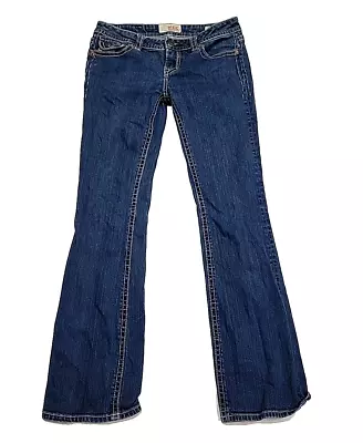 MEK Blue Denim Chicago Bootcut Embroidered Flap Pocket Women's 31x34 • $28.99