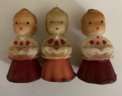 3 Vintage Gurley Candles Christmas Carolers Unused - Choir  Boys 3  - Adorable! • $9.99
