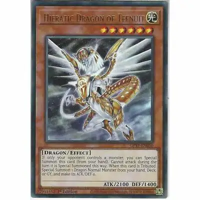 GFTP-EN050 Hieratic Dragon Of Tefnuit | 1st Edition Ultra Rare | YuGiOh Card TCG • £0.99
