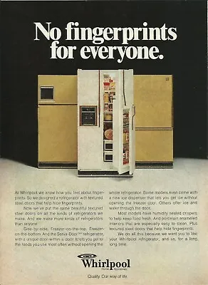 1979 Whirlpool Refrigerator Vintage Print Ad 70's Advertisement • $8.98