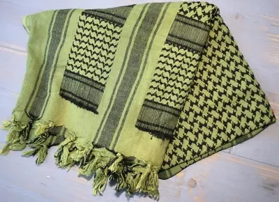 Military Tactical Style Arab Shemagh Keffiyeh Cotton Desert Scarf • £5