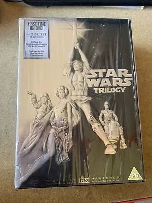 £8.99 • Buy STAR WARS TRILOGY 4 DISC SILVER BOX SET. Brand New Sealed