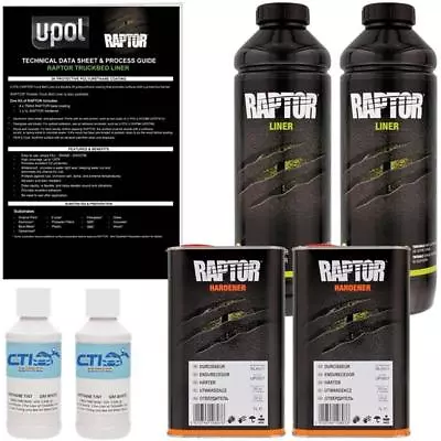 U-POL Raptor Shadow Gray Urethane Spray-On Truck Bed Liner & Texture Coating 2L • $105