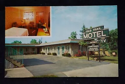 Roadside~Columbus Ohio~Old Trail Motel~Room View Inset~US 40~Vintage Postcard • $0.99