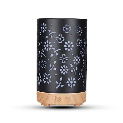 $33.95 • Buy Gominimo LED Essential Oil Diffuser 100ml Black With Light Wood Base