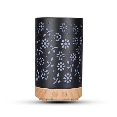 $33.95 • Buy Gominimo LED Essential Oil Diffuser 100ml Black With Light Wood Base