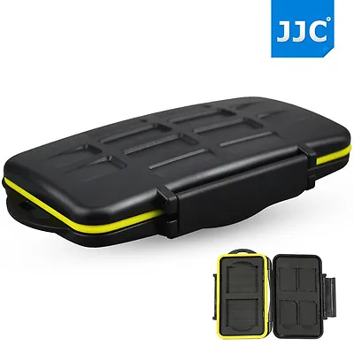 JJC Anti-shock Waterproof Storage Memory Card Case For 4 SD Cards & 2 CF Cards • £9.59