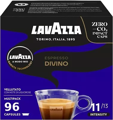 Lavazza A Modo Mio Espresso Divino Coffee Capsules 96 Pods Dark Roast FREE SHIP • $85.99