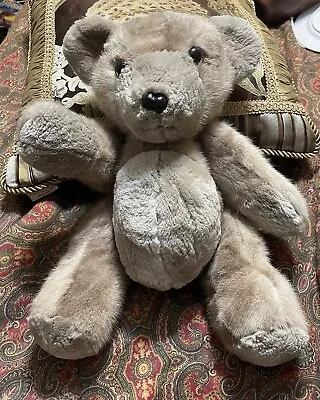 Stunning Vintage Mink And Chinchilla Fur Teddy Bear Jointed Arms/legs 15  Tall • $34.99