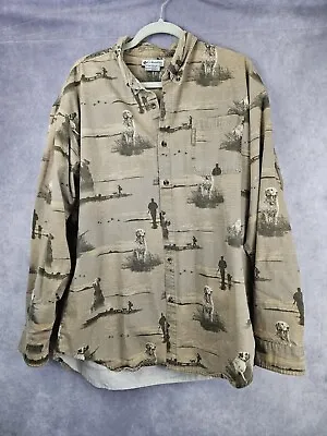 Columbia River Lodge Hunting Long Sleeve Button-Up Shirt Men's Size XL Vintage • $24.95