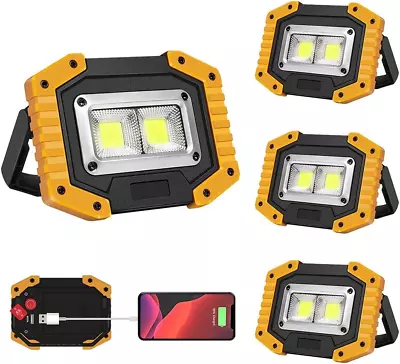 Portable Work Light Rechargeable Work Light Built-In Power Bank For Outdoor Mac • $80.99