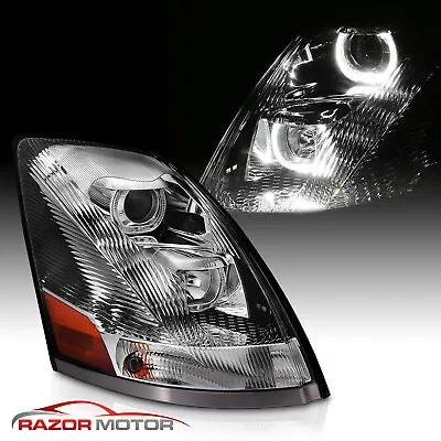 2004-2015 Chrome Halo Bar Projector Headlight Passenger Side For Volvo VN / VNL • $177.64