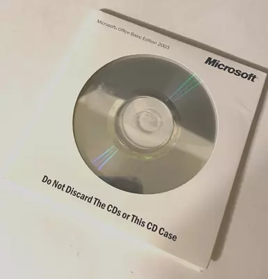 Microsoft Office 2003 Basic Edition With Serial Number Product Key • $9.95