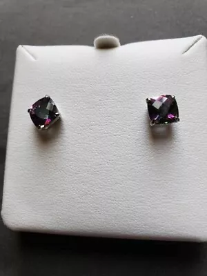 Mystic Quartz 3.40 Sterling Silver Stud Earrings NWT • $30