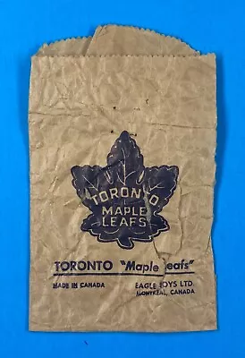 Eagle Toys 1950's Toronto Maple Leafs Table Hockey Game Metal Players Paper Bag • $16.71