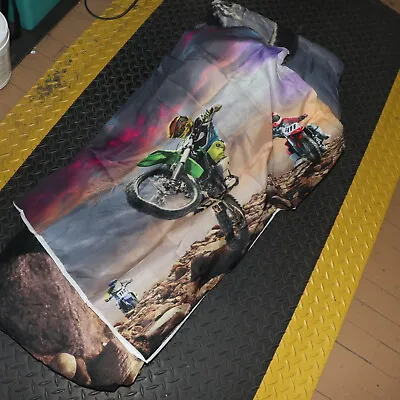 Dirt Bike Comforter Set JCXS3510BZSJJ-TWIN For Boys Bedroom Motocross Rider • $49.48