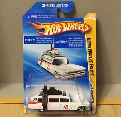 2009 NEW Hot Wheels Ghostbusters Ecto-1  Long Card  1:64 Rare Paint Error! • £36