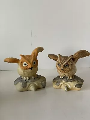 Vintage Estate Lot Of 2 Owl Figurines • $1.99