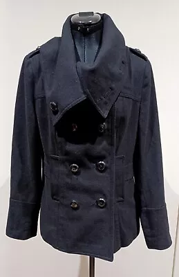 Jag Double Breasted Jacket/Coat 12 Wool Blend Excellent Condition • $24.50
