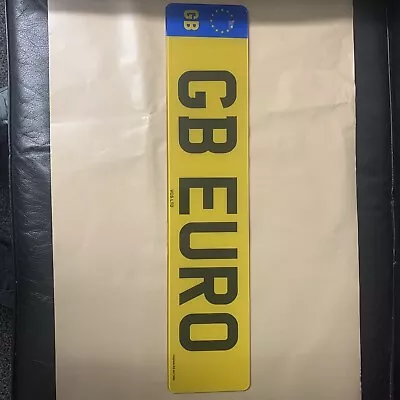 Gb Rear/back Single Number Plate • £10