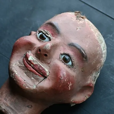 Early 20th Century A. Quisto Ventriloquist Dummy Head • $865.34