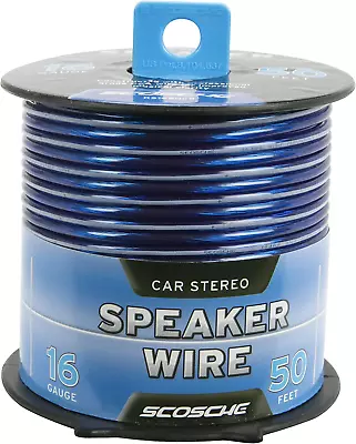 50-Feet 16-Gauge Speaker Wire-Blue • $18.51