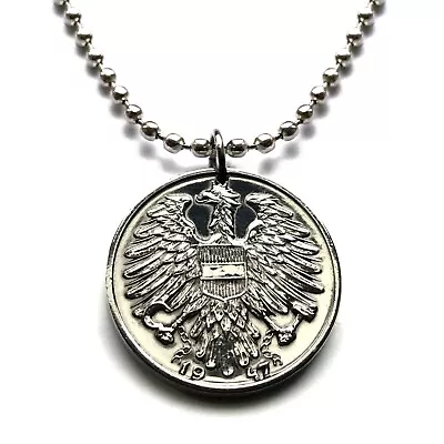 1947 Austria Osterreich Schilling Coin Pendant Eagle Vienna Salzburg Graz 001622 • $16.99