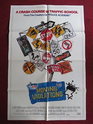 Moving Violations Folded Us One Sheet Poster John Murray Jennifer Tilly 1985 • $17.34