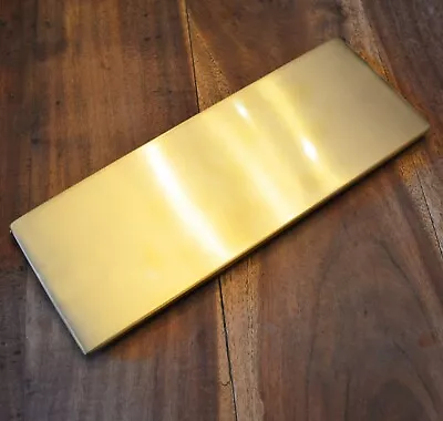 Satin / Brushed Brass Inner Door Letter Flap Tidy & Draft Excluder SB2012A • £50.25