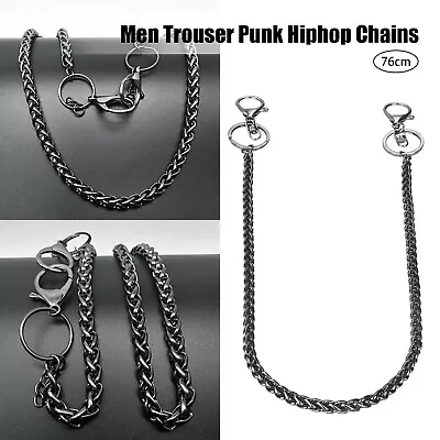 Men Bicycle Trouser Pant Chain Punk Wallet Chains Biker Trucker Hiphop Jean New • £8.55