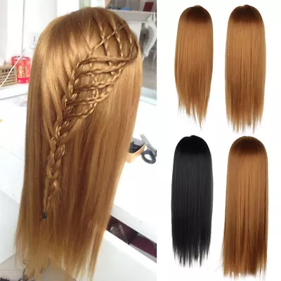 £12.69 • Buy 24/26/30/ Inch Practice Training Head Hairdressing Mannequin Doll + Clamp Stand
