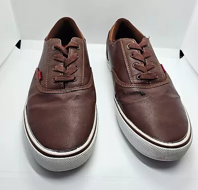 Levi’s Mens  Shoes Size 10.5 Sneakers Brown Faux Leather • $12