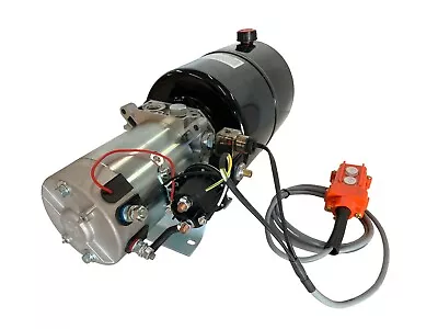 Hydraulic Pump Power Unit Single Acting 12V DC Dump Trailer 8 Quart With Remote • $355.50