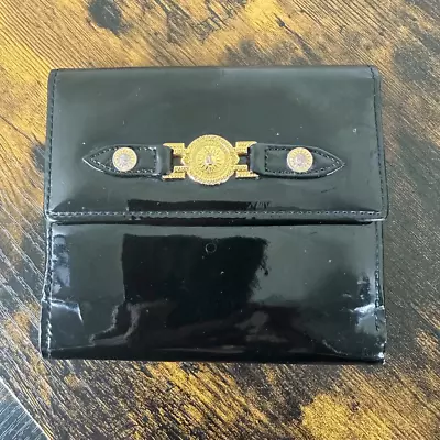 Versace Sunburst Vintage Patent Leather Wallet W/ Certificate Of Authenticity • $116