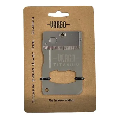 Vargo Outdoors Titanium Swing Classic Pocket Key Blade Bottle Open Straight Edge • $17.77