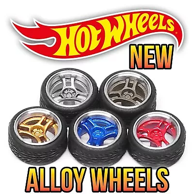 1/64 Scale ADVAN SA3 3 SPOKE Alloy Real Rider Wheels Rims Tires Set 4 Custom Hot • $12.99