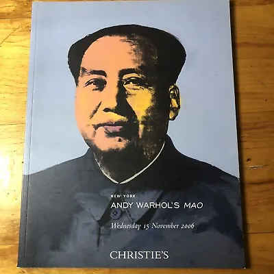 Andy WARHOL CHRISTIE'S 2006 MAO From Daros Collection Glenn O'Brien Interview. • $14