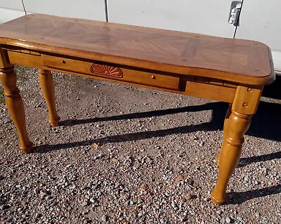 Oak Book Matched Veneer Sofa Table / Entry Table  (ST32) • $499