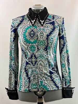 XXLarge Western Show Pleasure Rail Shirt Jacket Clothes Showmanship Horsemanship • $79.98