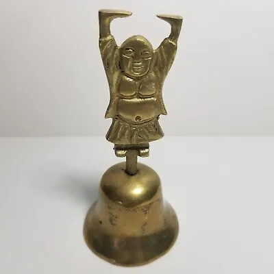 4  Vintage/Antique Brass Happy Buddha Altar Bell • $15