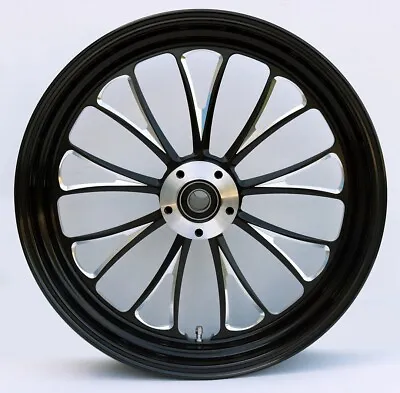 Ultima Black Cut Manhattan 18 X 5.5 Rear Wheel For Harley Chopper Bobber Customs • $456.30