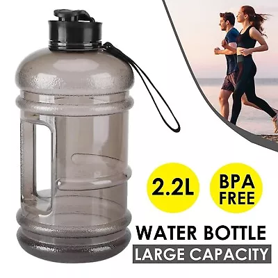 2.2L Large Drink Kettle Water Bottle Cap BPA Free Training Workout Sport Gym • $21.99
