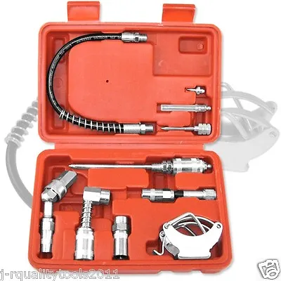 Aid Kit Fittings Grease Gun Lubrication Lube Attachments Needle Flex Hose NEW • $29.95