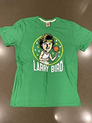 Homage Shirt Mens Green Large Boston Celtics Larry Bird 33 Basketball Classic • $24.99