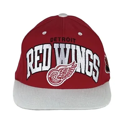 Detroit Red Wings Red/White Snapback Hat Mitchell & Ness Wool NHL Cap • $9.59