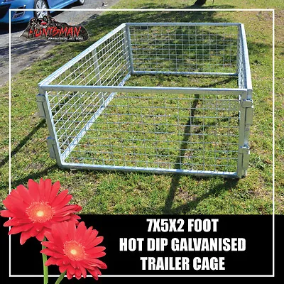 Trailer Cage 7x5x2ft.  Fully Galvanised. Box Tubing! Smart Lock In System • $200