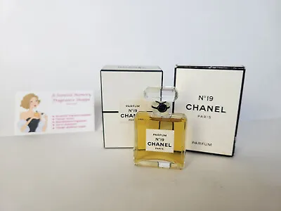 Vintage 1990's Chanel No. 19 Pure Parfum Extrait ~ 14 Ml ~ 1/2 Fl Oz ~ SEALED • $125