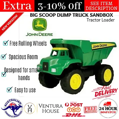 $29.38 • Buy John Deere Big Scoop Dump Truck Sandbox Tough Tractor Toys For Kids 3 Years & Up