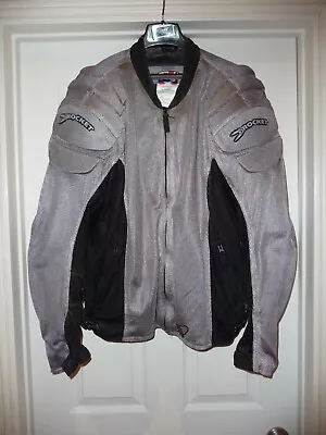 JOE ROCKET Mesh & Padded Motorcycle Jacket-Gray & Black-XXL-Used-Free Shipping • $54.99